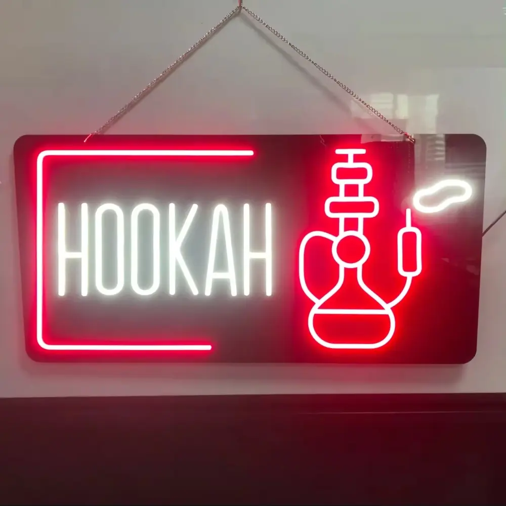 [Q-4291-04] WINDOW SIGN LED NEON (HOOKAH)