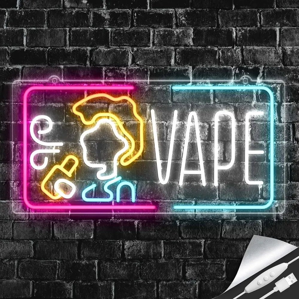 [Q-4291-08] WINDOW SIGN LED NEON (VAPE)