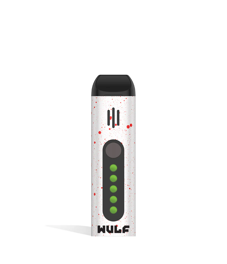 [Q-4147] WULF MODS FLORA PORTABLE DRY HERB VAPORIZER (BLACK-RED SPATTER)