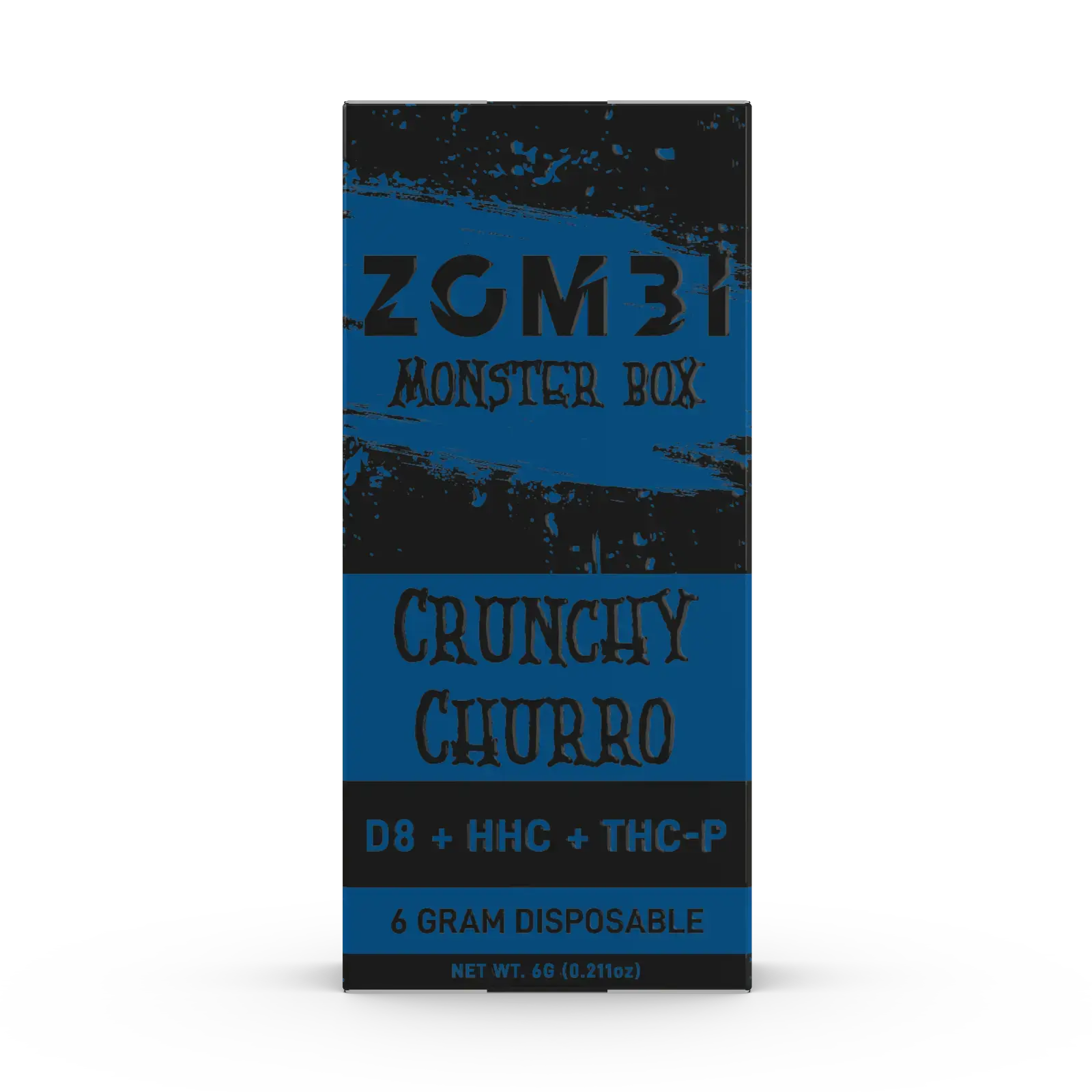 [Q-4266-03] ZOMBI 6g Monster Box Disposable D8 HHC THC-P 6PK (Crunchy Churro)