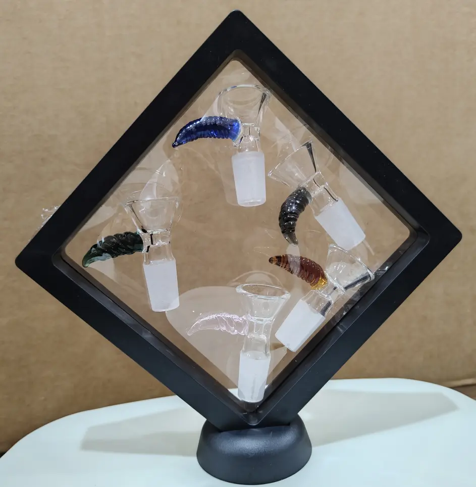 [Q-2369-02] BOWL HEAD GLASS SET DISPLAU WITH IT (Design 2)