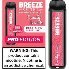 [Q-1513-27] BREEZE PRO 2000 PUFF DISPOSABLE VAPE 10ML (Candy Hearts)