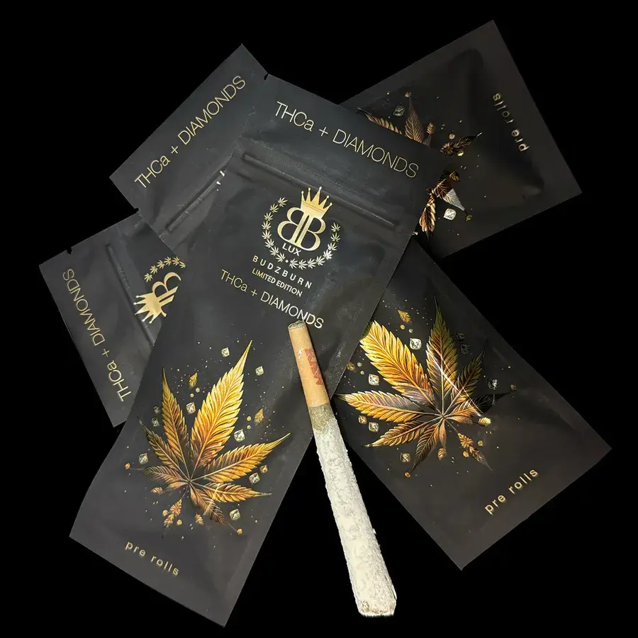 [Q-4772-01] Budz Burn 2G Diamond Dipped Pre-Roll - 10ct Box (Sativa)
