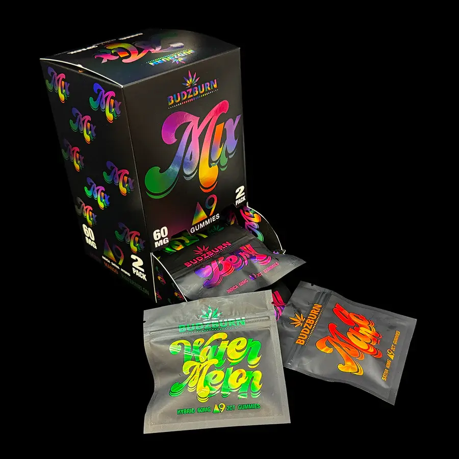 Budz Burn Delta 9 MIX Gummies - 2pk - 30ct Box