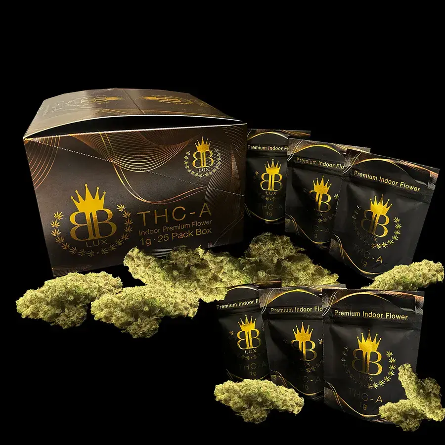 [Q-4760-06] Budz Burn LUX THC-A Flower 3.5G Jar (Purple Sunset)