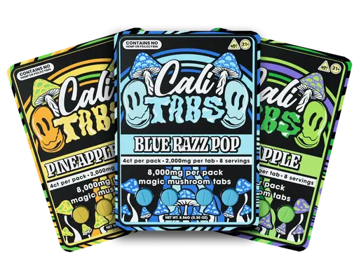 [T-1587-01] Cali Caps Magic Mushroom Tablets 8000MG 6PK (Pineapple Punch)
