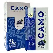 [Q-1544-12] CAMO LEAF WRAP 25/5PK (Blueberry)