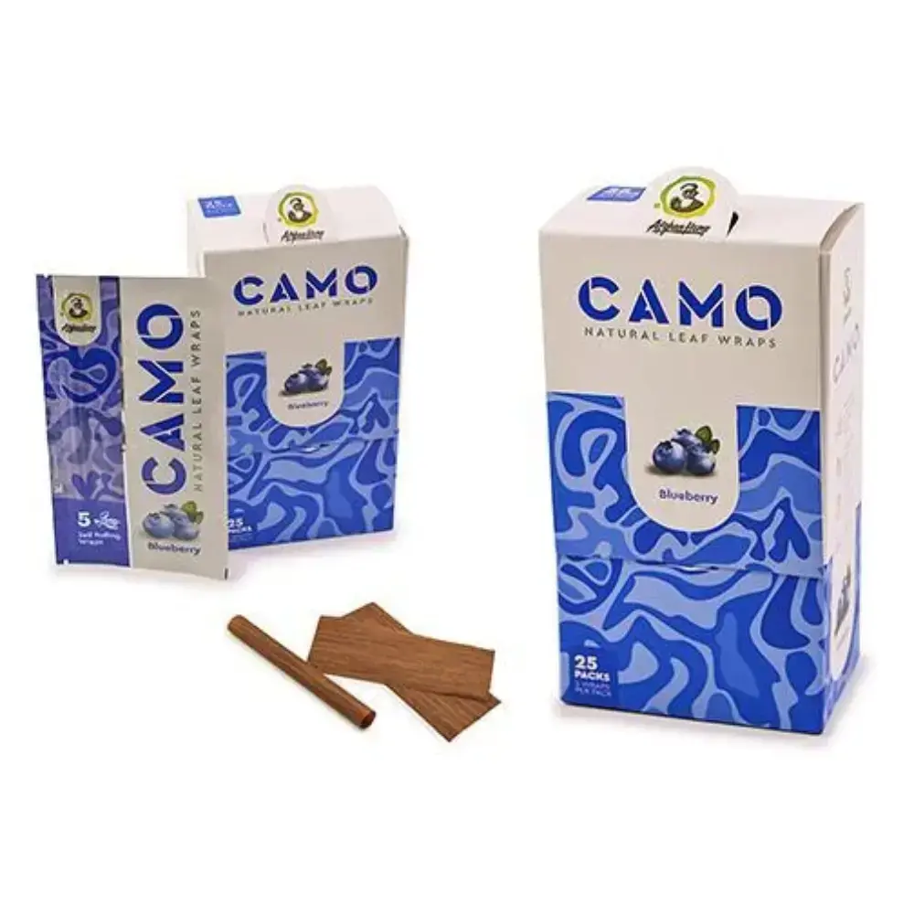 [Q-1544-17] CAMO LEAF WRAP 25/5PK (White Grape)