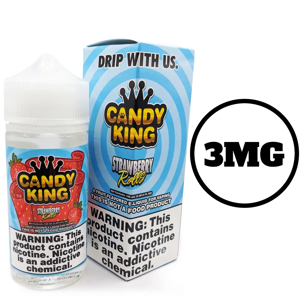 [Q-1545-19] CANDY KING 100ML (3mg, Strawberry Rolls)