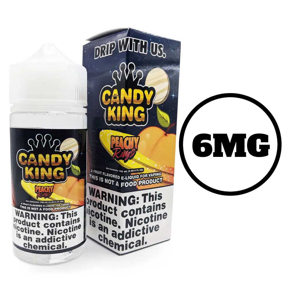 [Q-1545-08] CANDY KING 100ML (6mg, Peachy Rings)