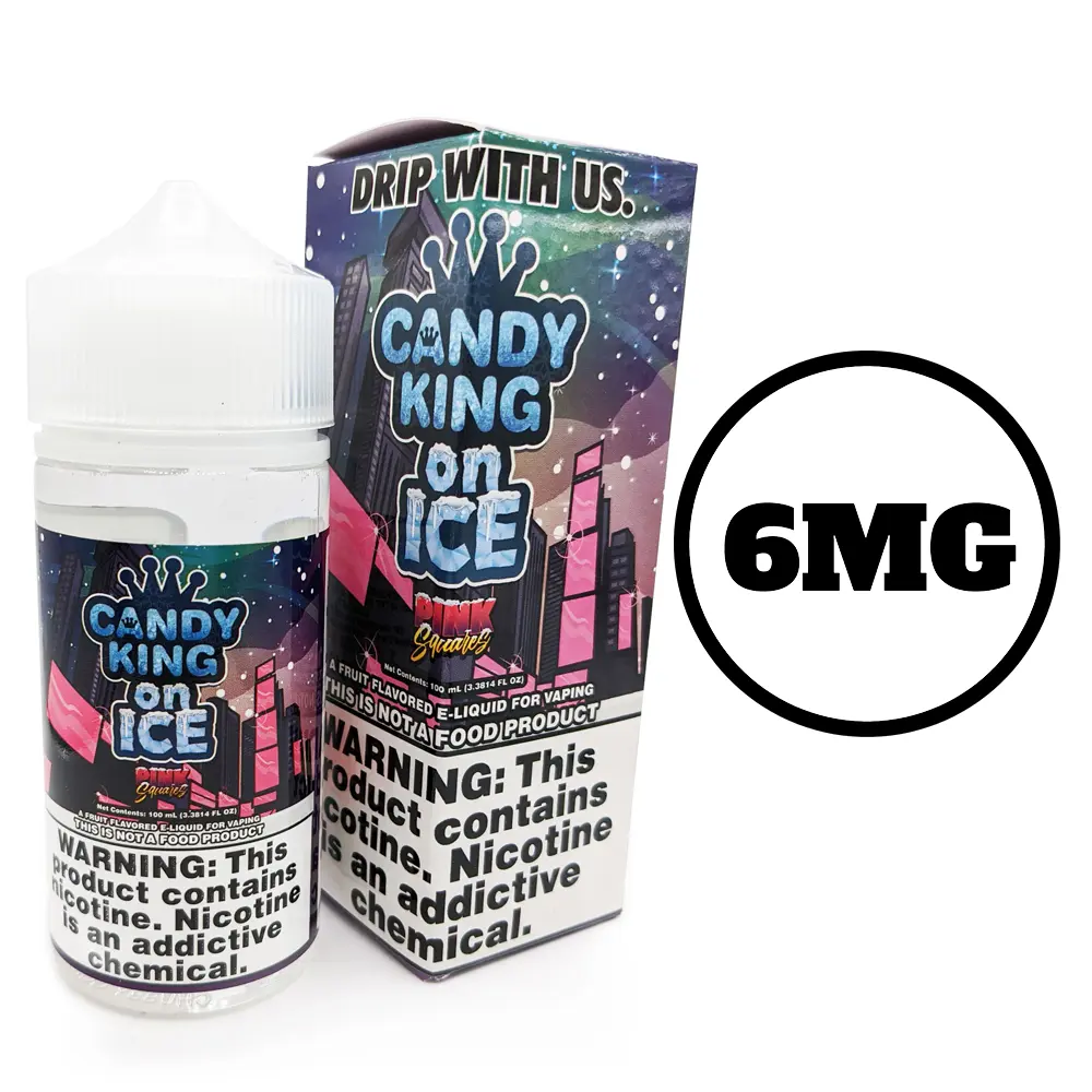 [Q-1545-38] CANDY KING 100ML (6mg, Pink Squares Ice)