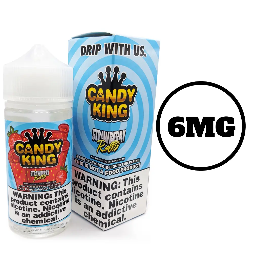 [Q-1545-20] CANDY KING 100ML (6mg, Strawberry Rolls)