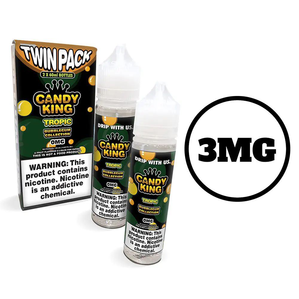 [Q-1548-11] CANDY KING 60ML (TWIN PACK) (3mg, Tropic)