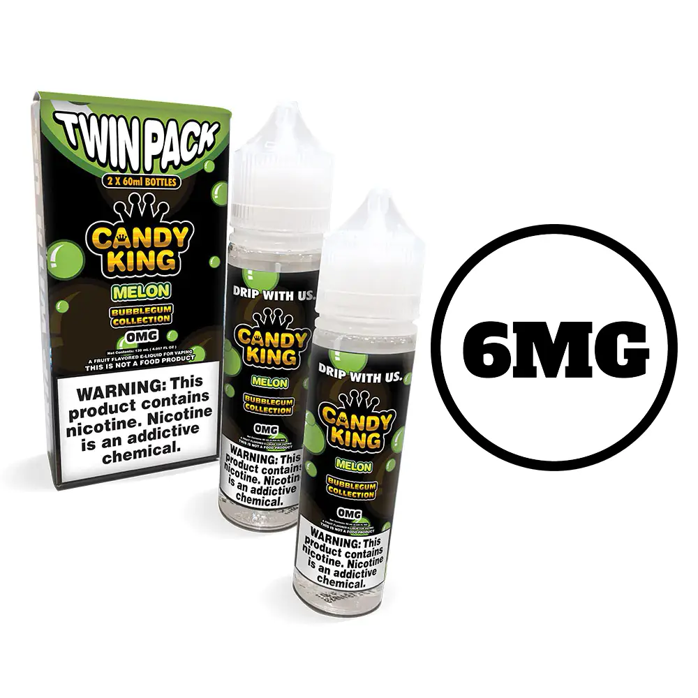 [Q-1548-06] CANDY KING 60ML (TWIN PACK) (6mg, Melon)