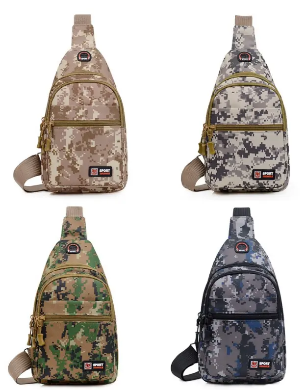 [T-1398-02] Chest Bag Multi Color (Gray)