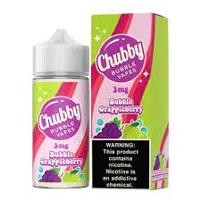 [Q-1597-12] CHUBBY BUBBLE 100ML (6MG, Bubble Grapleberry)