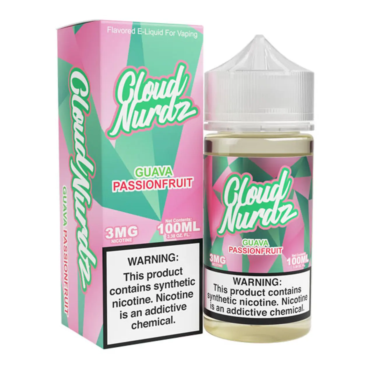 [Q-1625-28] CLOUD NURDZ 100ML (3mg, Guava Passion Fruit)