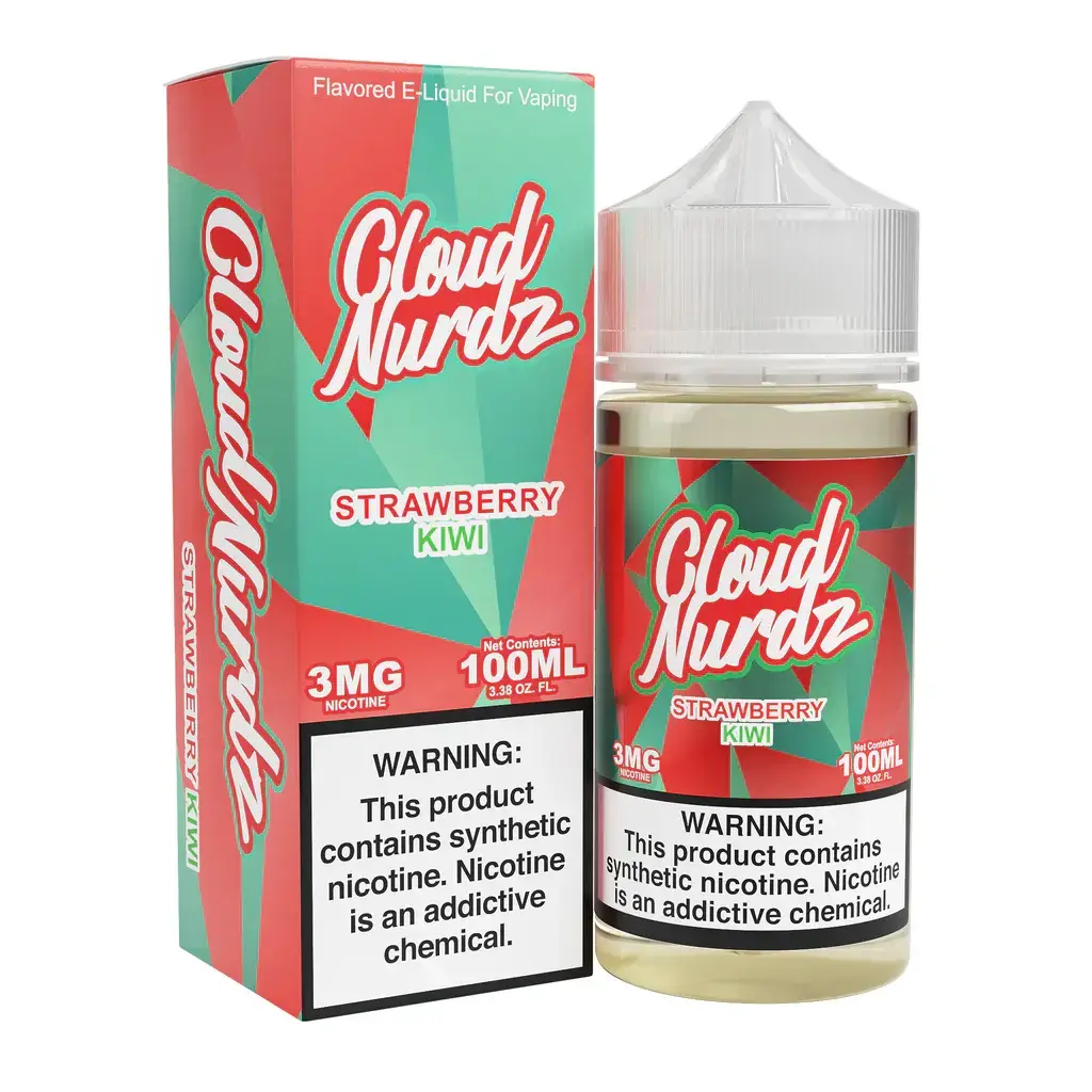 [Q-1625-22] CLOUD NURDZ 100ML (3mg, Strawberry Kiwi)