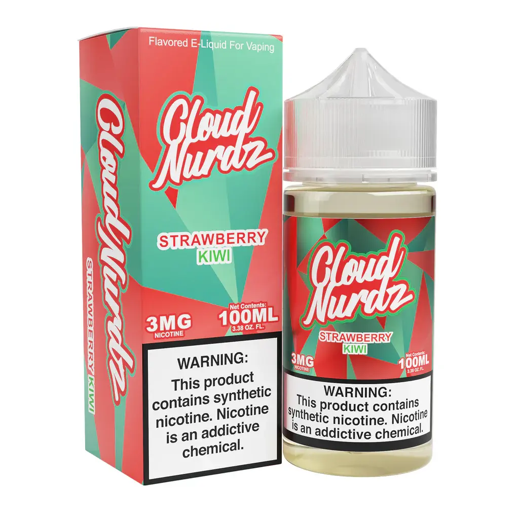 [Q-1625-24] CLOUD NURDZ 100ML (6mg, Strawberry Kiwi)