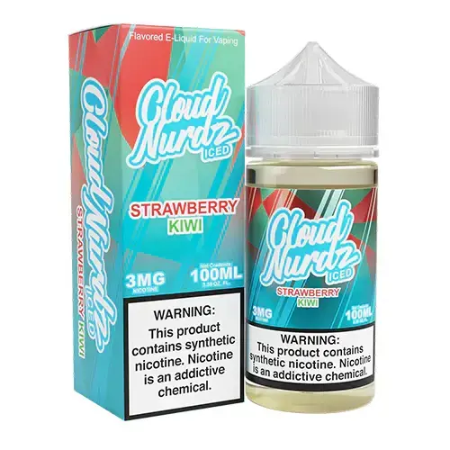[Q-1626-24] CLOUD NURDZ ICED 100ML (6mg, Strawberry Kiwi)