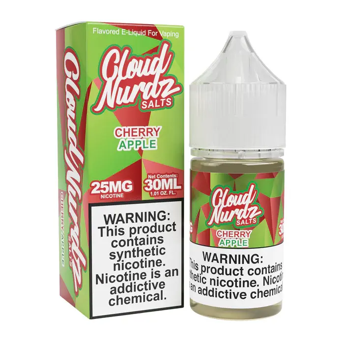 [Q-1627-04] CLOUD NURDZ SALTS 30ML (50MG, Cherry Apple)