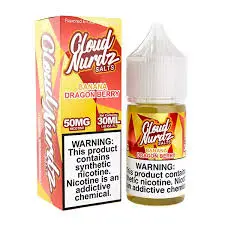 [Q-1627-13] CLOUD NURDZ SALTS 30ML (25MG, Banana Dragonberry)