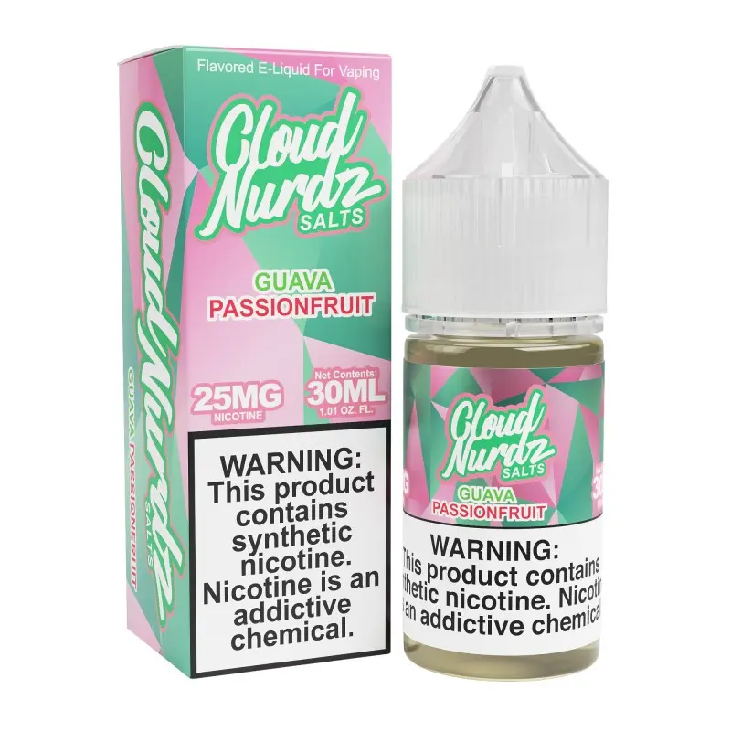 [Q-1627-09] CLOUD NURDZ SALTS 30ML (25MG, Guava Passion Fruit)