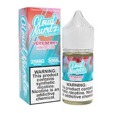 [Q-1628-07] CLOUD NURDZ SALTS ICED 30ML (50MG, Very Berry Hibiscus)