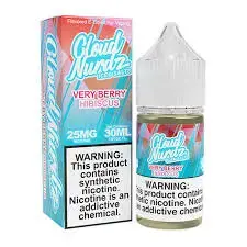 [Q-1628-07] CLOUD NURDZ SALTS ICED 30ML (50MG, Very Berry Hibiscus)