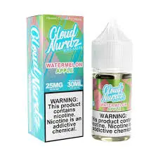 [Q-1628-29] CLOUD NURDZ SALTS ICED 30ML (50MG, Watermelon Apple)