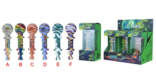 [T-1375-14] CLOVER HAND PIPE AMERICAN COLOR ROD 6PK DISPLAY (4.5Inch WPF-925)
