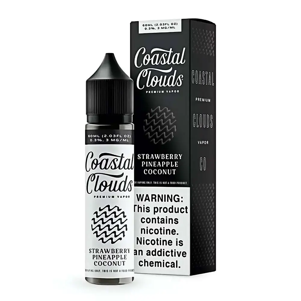 [Q-1630-49] COASTAL CLOUDS 60ML (3mg, Strawberry Pineapple Coconut)