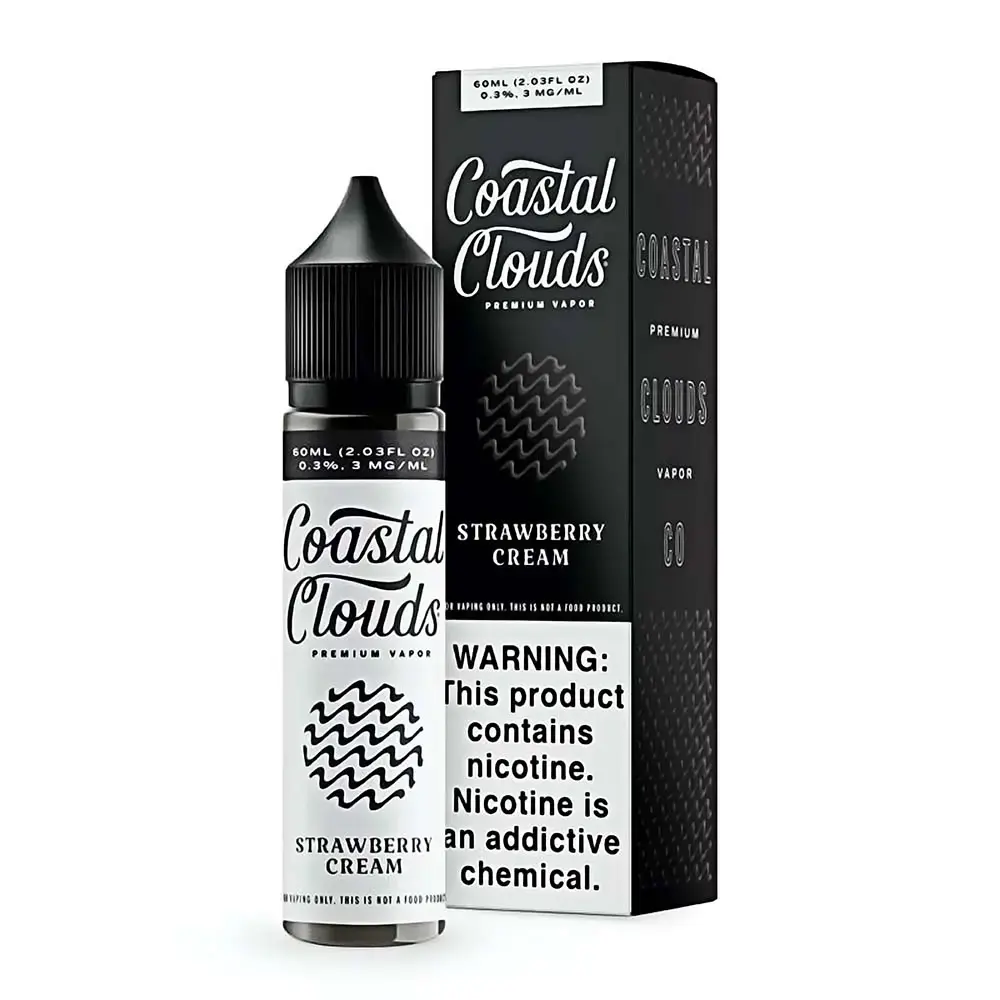 [Q-1630-62] COASTAL CLOUDS 60ML (6mg, Strawberry Cream)
