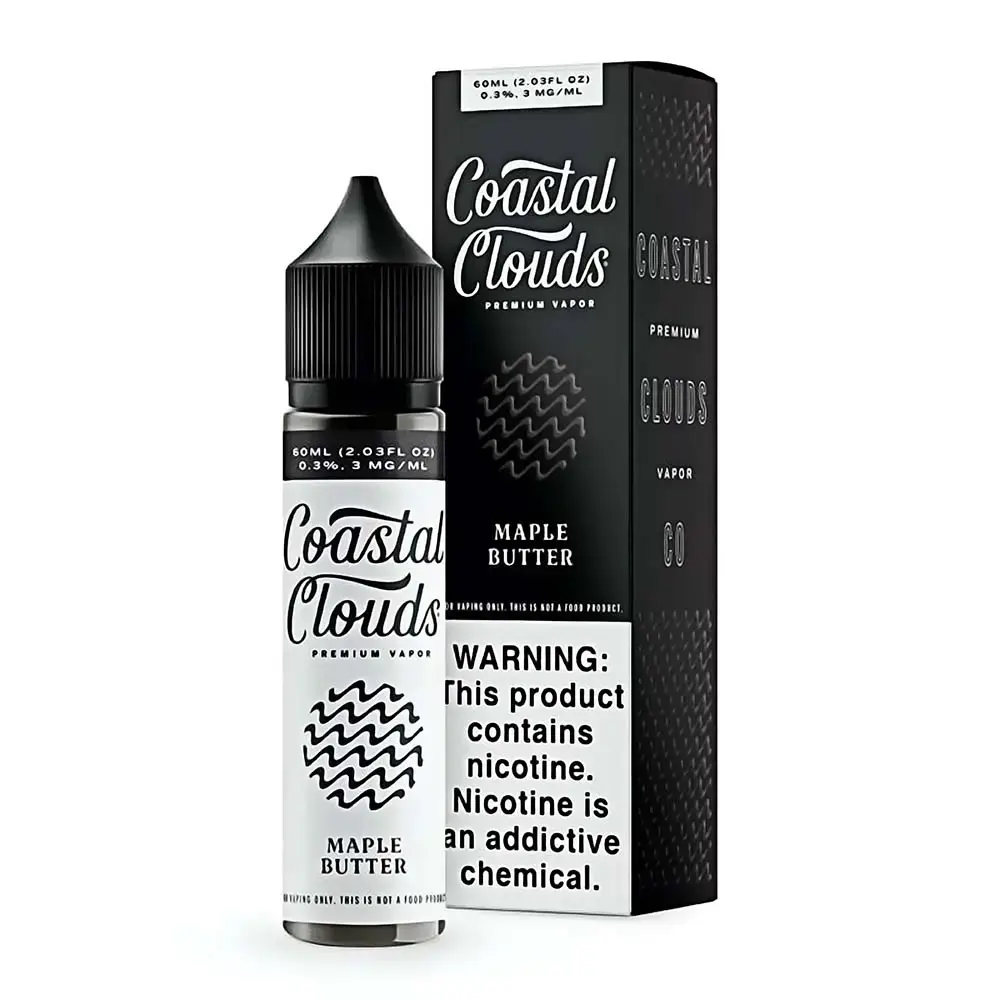 [Q-1630-59] COASTAL CLOUDS 60ML (6mg, Maple Butter)