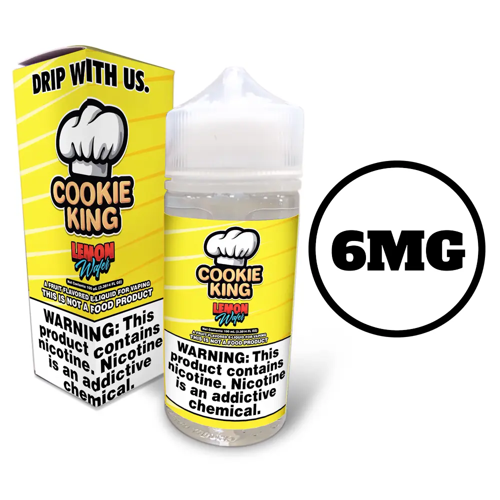 [Q-1642-06] COOKIE KING 100ML (6mg, Lemon Wafer)