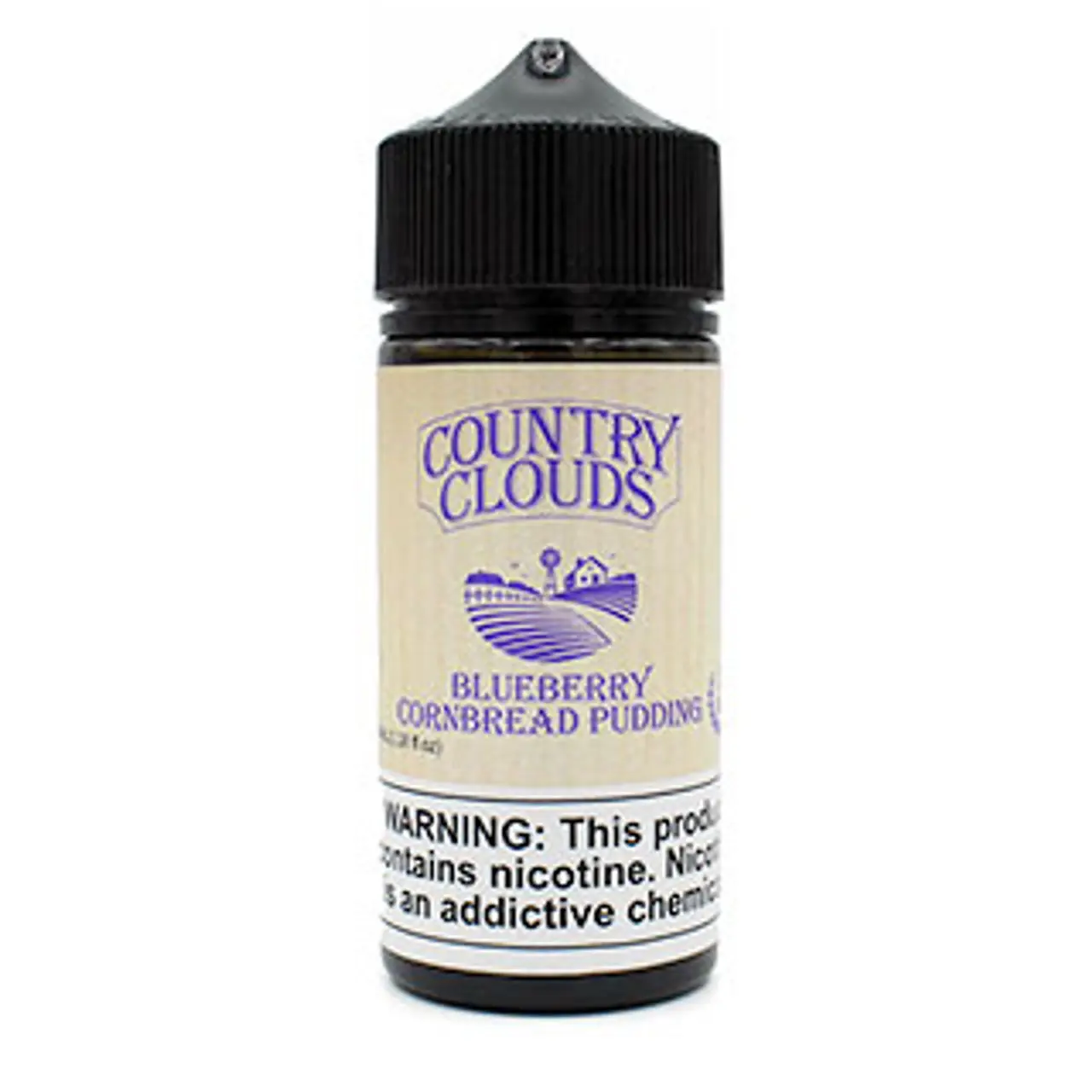 [Q-1664-09] COUNTRY CLOUDS 100ML (6mg, Blueberry Cornbread Pudding)