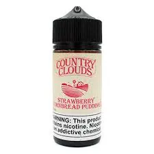 [Q-1664-11] COUNTRY CLOUDS 100ML (6mg, Strawberry Cornbread Pudding)