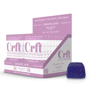[Q-4728-03] Crft Cultivation Gummies 5MG D9+5MG THC-P 20Count (Grape Ape)