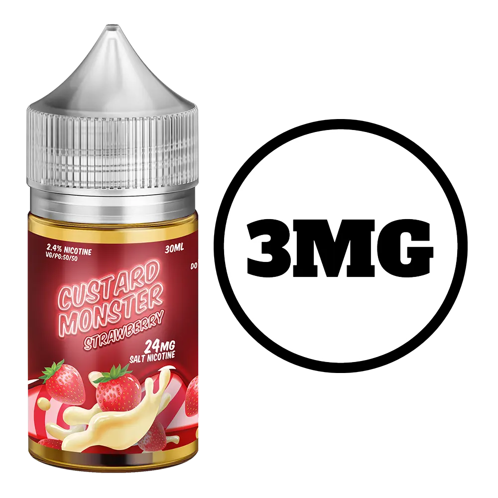 [Q-1670-02] CUSTARD MONSTER 100 (3mg, Strawberry)