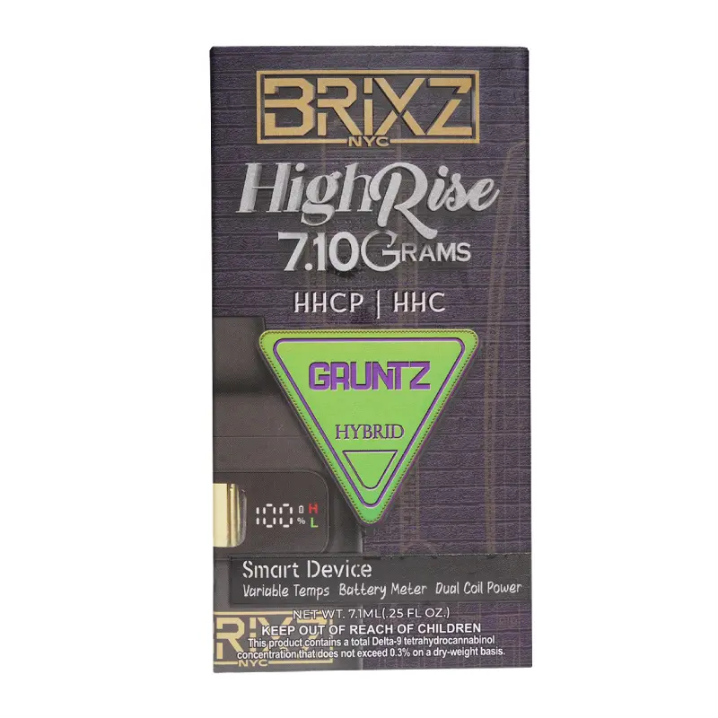 [T-1040-03] DAZED BRIXZ 7G HIGH RISE THCP | HHC (Super Shunk)