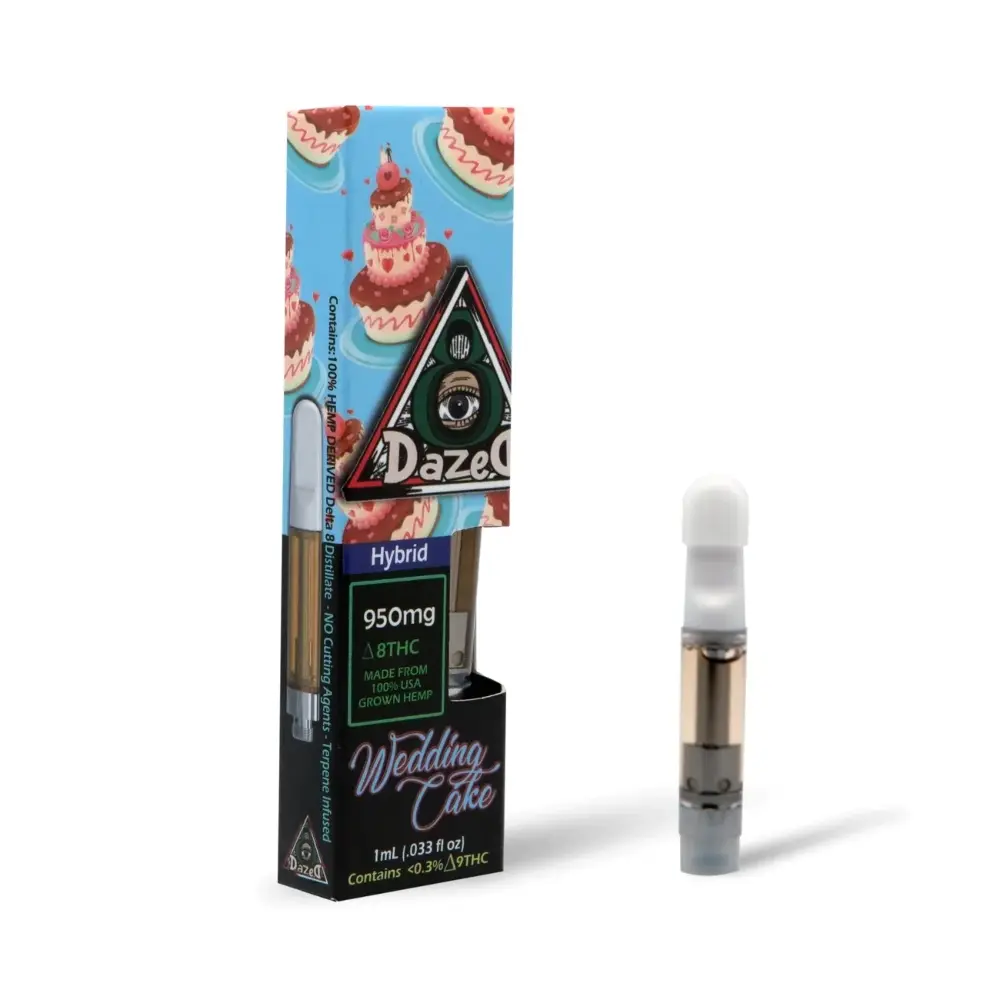 [T-1041-06] DAZED D8 CARTS 1G 5PK A BOX (Wedding Cake)