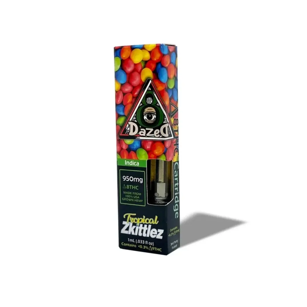 [T-1041-02] DAZED D8 CARTS 1G 5PK A BOX (Tropical Zkittlez)
