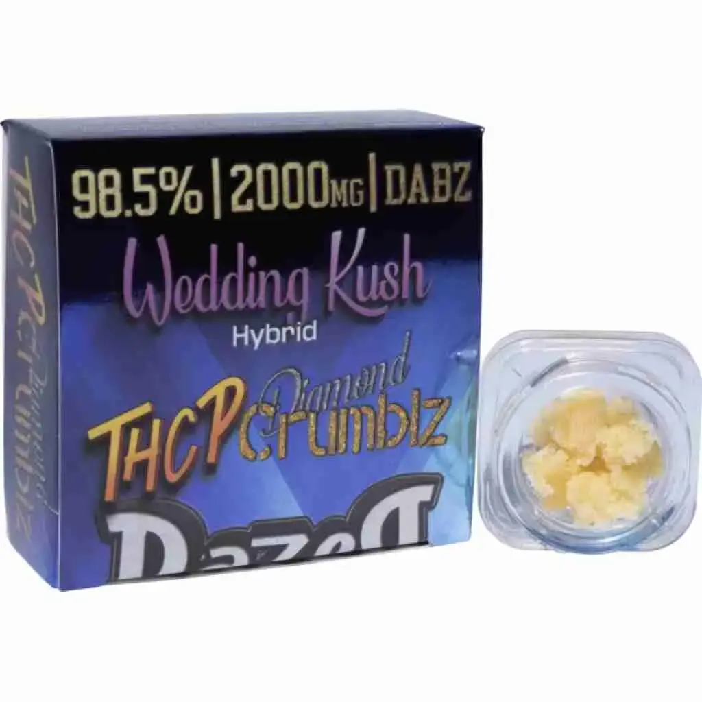 [Q-4829-03] DAZED Dab 2G Diamond Crumblz THC-P 4PK a Box (Wedding Kush)