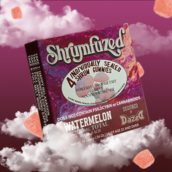 [Q-4356-01] Dazed SHRUMFUZED 4PK GUMMIES 800MG EACH 10PER BOX (Blue Lemonade)