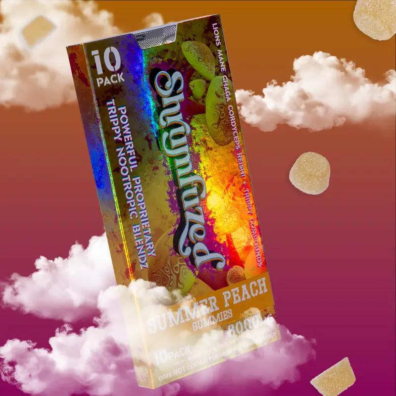 [Q-4352-05] Dazed SHRUMFUZED GUMMIES 8000MG 10PK 5 PER BOX (Summer Peach)