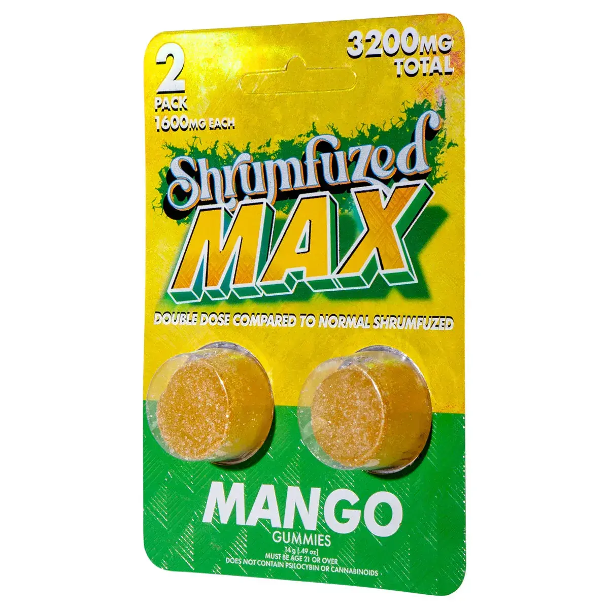 [Q-4827-06] Dazed Shrumfuzed MAX 2PK Gummies 1600mg 10ct Display (Confetti Pebbz)