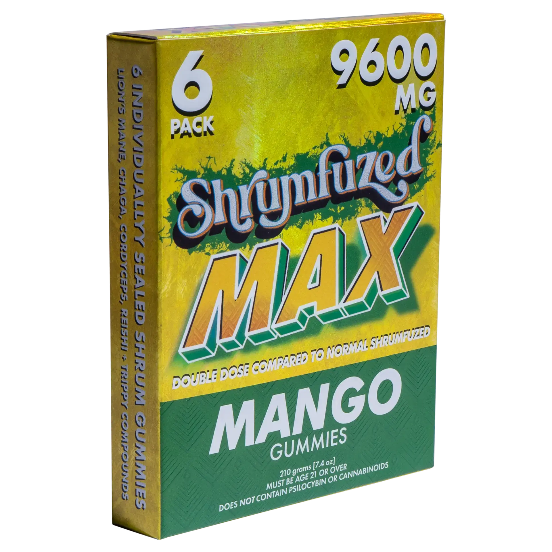 [Q-4828-05] Dazed Shrumfuzed MAX 6PK Gummies 9600mg 5ct Display (Choco Crispies)