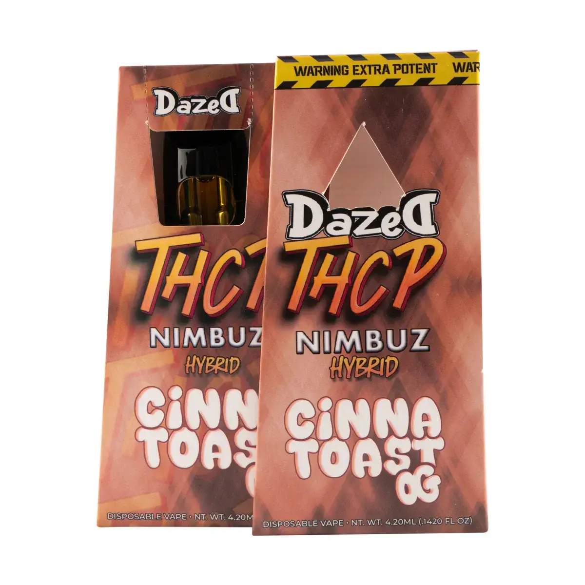 [T-1559-02] Dazed THC-P Nimbuz 4.2G Disposable Live Resin 5PK a Box (CinnaToast OG Indica)