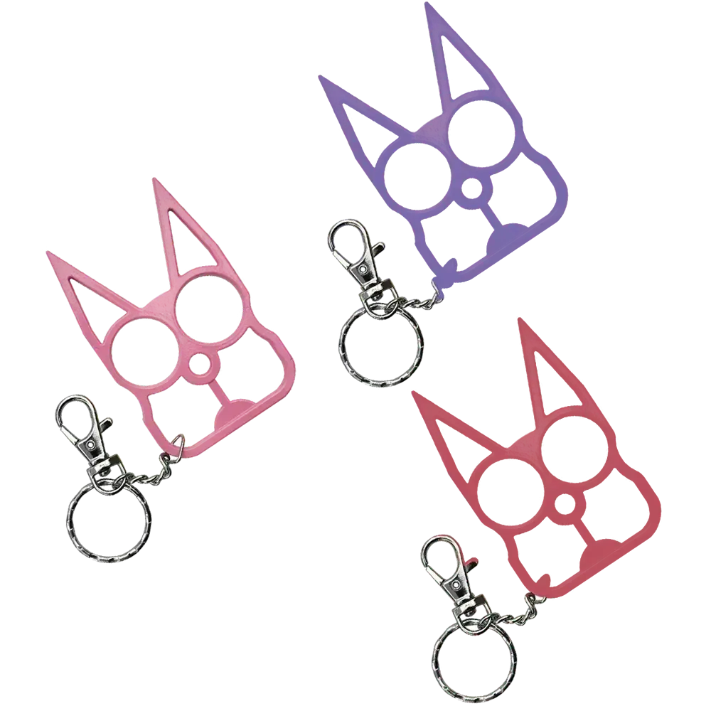 [Q-1715-01] DEFENSE KNOCKLE BRASS (Cat Shape Spiked Ear)