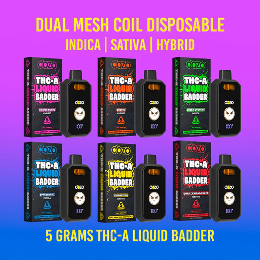 [T-1320-04] DOZO - THC-A Liquid Badder 5G Disposables (Limoncello - Sativa)